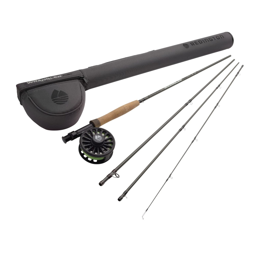 Redington Wrangler Pond Fly Fishing Kit, 4 Weight 9 Foot Rod, Crosswater Reel, Fly Line, Le