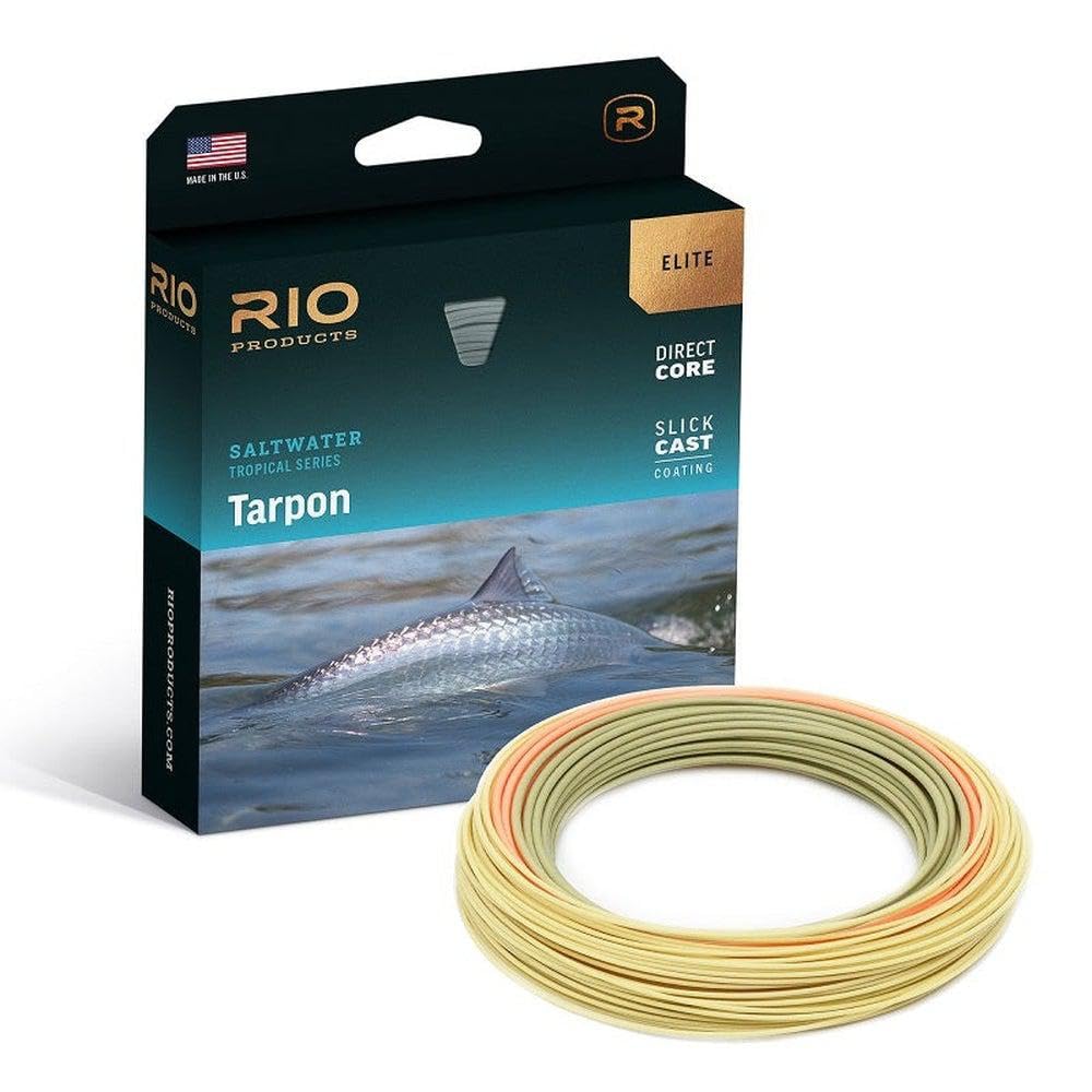 RIO Elite Tarpon Fly Line - WF12 Seagrass/Orange/Sand