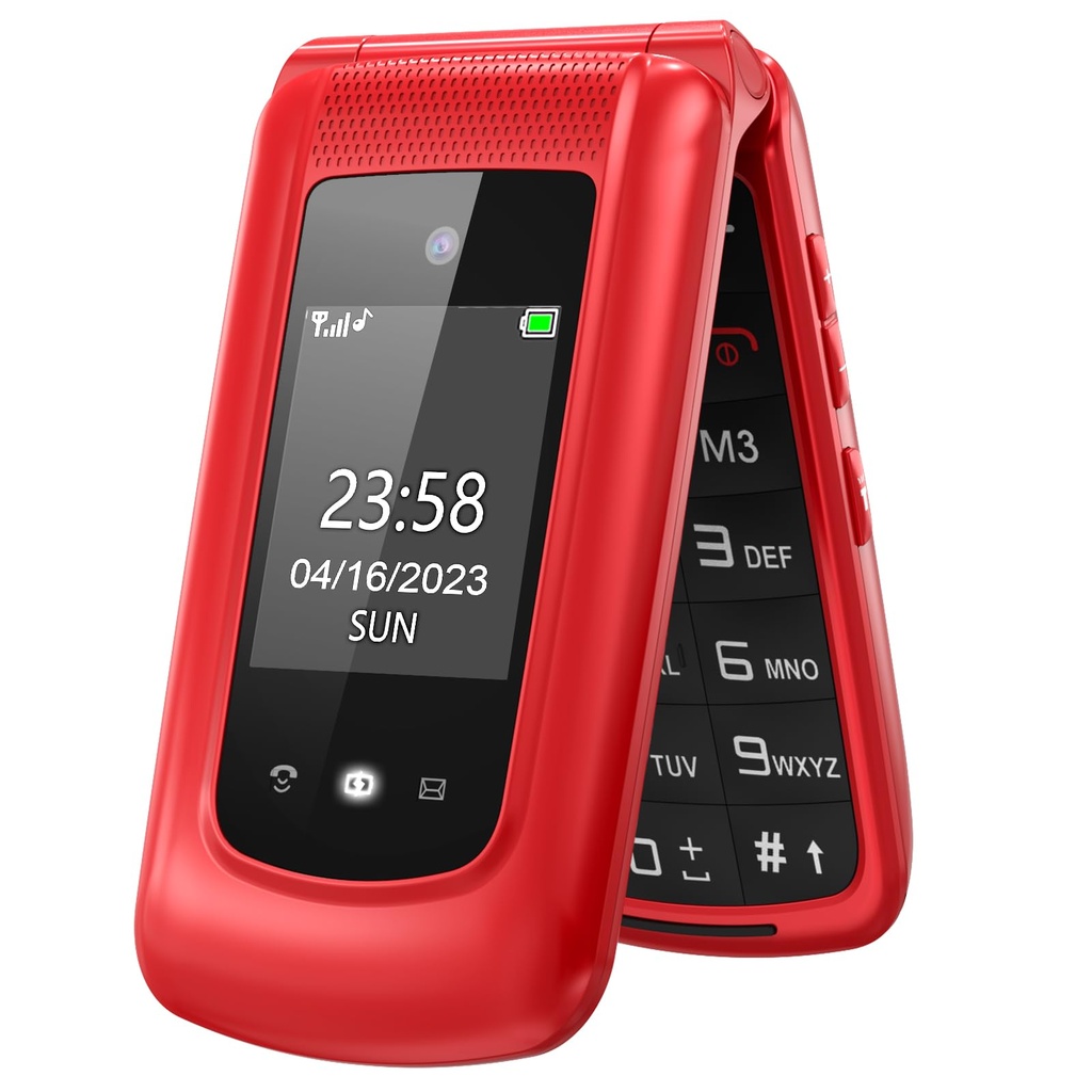 uleway Big Button Mobile Phone for Elderly Sim Free Unlocked Flip Senior Mobile Phone with S