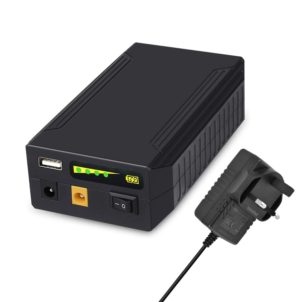 Talentcell 12V Lithium ion Battery Pack, 11.1V/9000mAh 99.9Wh Portable Power Bank, DC 12/9V