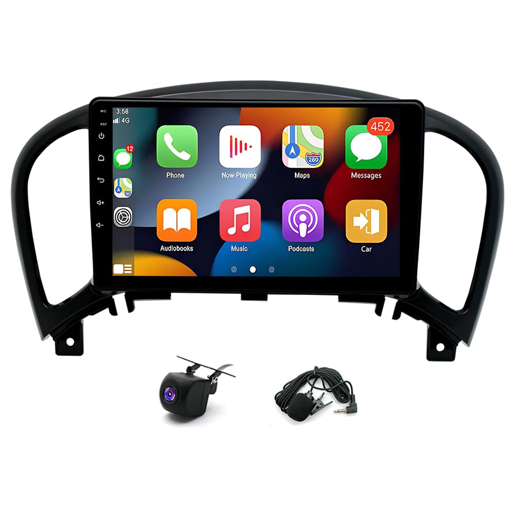 2+32G 2 Din Android 13 Car Stereo Radio Navi Compatible for Nissan Juke 2010-2014, 9" HD To