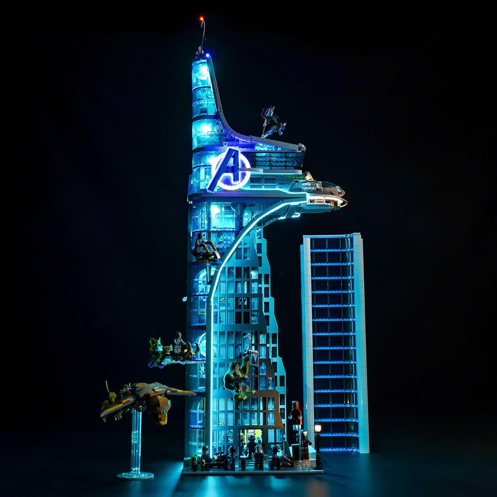 Light Kit for Lego Marvel Avengers Tower, Lighting Set for Lego 76269 Avengers Tower 