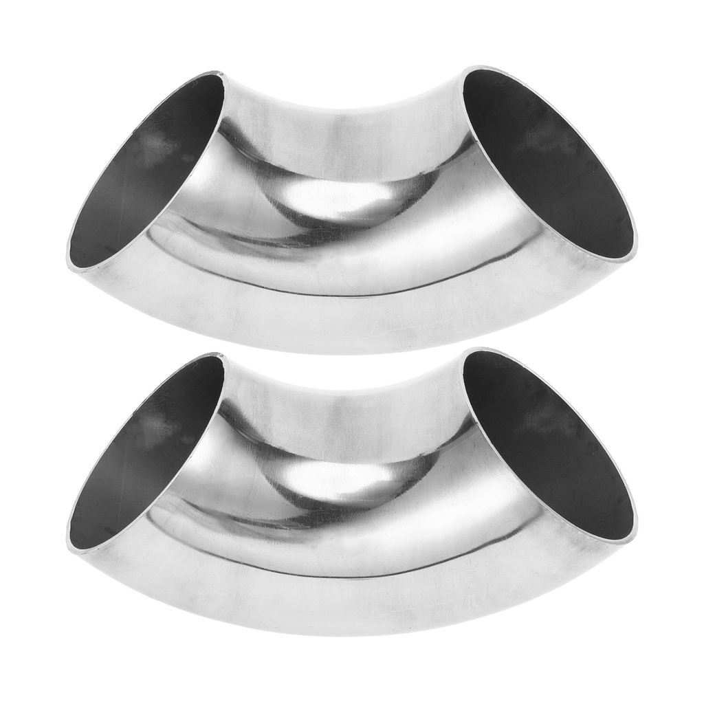 Motoforti 2pcs 90 Degree Mandrel Bend Elbow Car Modified Exhaust Pipe Tubing Piping 4" Inch