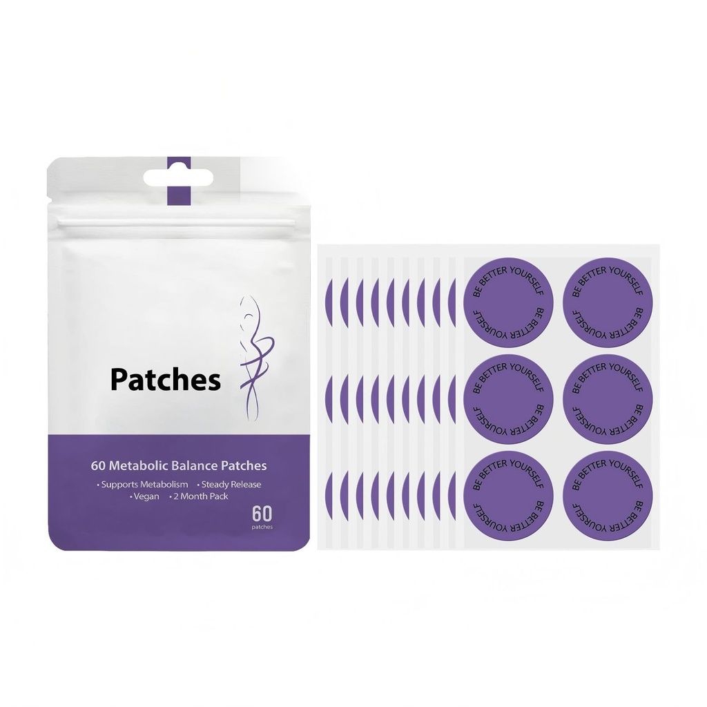 60 Patches Shape Support Patches, Metabolic Balance Patche, Weightless Patche,Non-Invasive