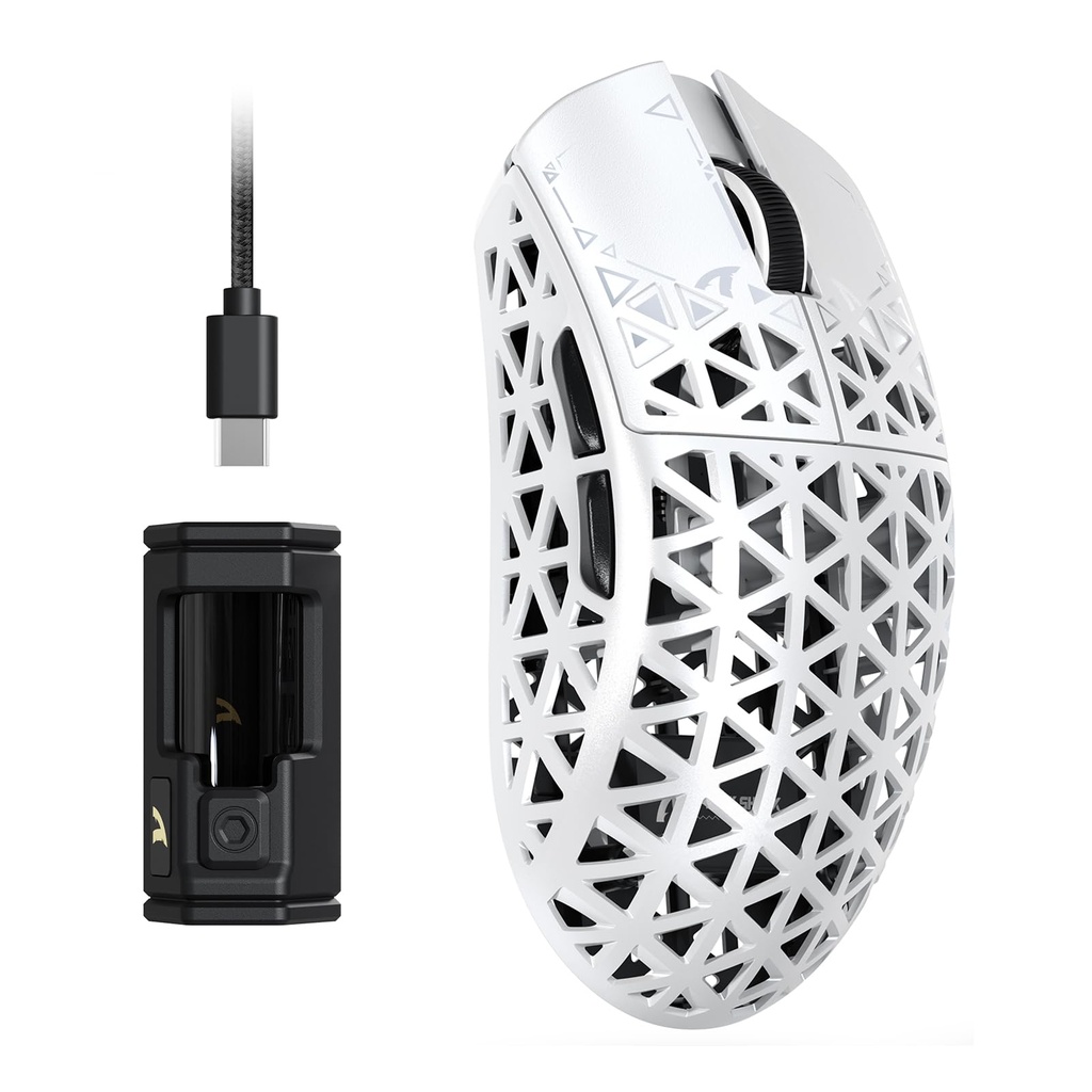 ATTACK SHARK R5 Ultra Carbon Fibre HyperSpeed Wireless Gaming Mouse, 39g Ultralight Mice