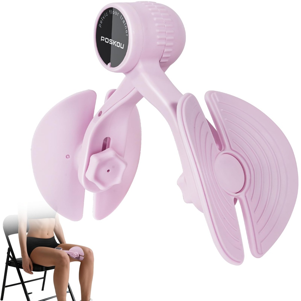 POSKOU Thigh Master Pelvic Floor Trainer for Women and Man, Inner Thigh Exerciser Trainer H