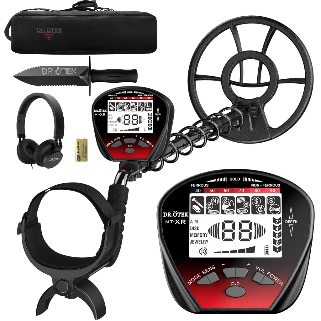 DR.ÃƒÂ–TEK Metal Detector for Adults Professional, Lightweight, Pinpoint & Exclusive Memory