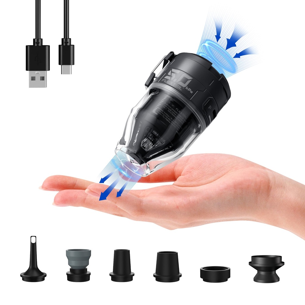 FLEXTAILGEAR Electric Pump for Inflatables, Air Pump for Mattress & Airbed, 500 L/min, 3.5k