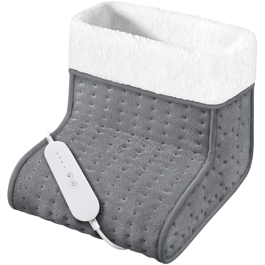 Homefront Heated Foot Warmer, Electric Slipper for Feet, Therapeutic Pain Relief Therapy fo