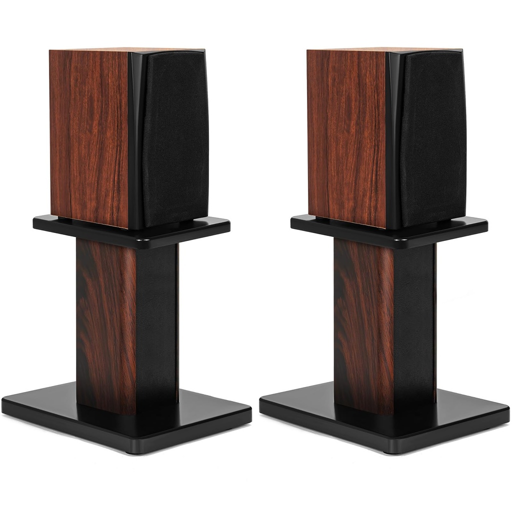 OUUTMEE 30CM(12 Inch) Wood Speaker Stands - Heavy Duty HiFi Speaker Stands for Home Theatre