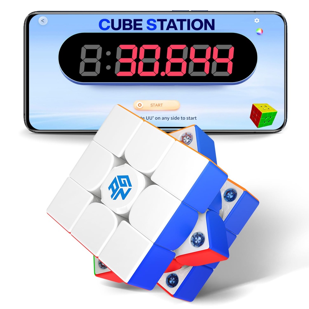 GAN 356 i Carry 2 Smart Cube, 3x3 Conneted Electronic Bluetooth Magnetic Speed Cube Magic C