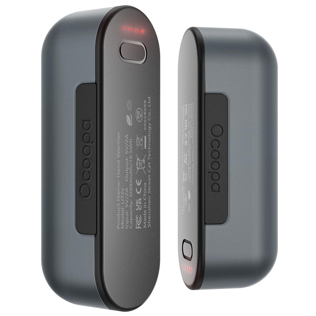 OCOOPA UT2S Magnetic Hand Warmers Rechargeable 2 Pack, 5000mAh Electric Handwarmer, 4 Heat