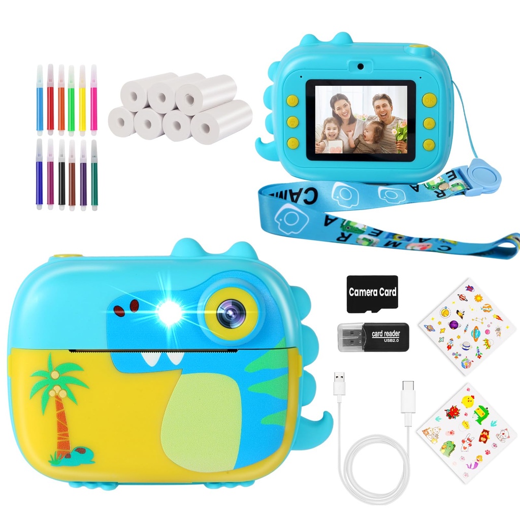 ARNSSIEN Kids Camera Instant Print,Children Digital Camera Toys with HD Video for Kids Aged