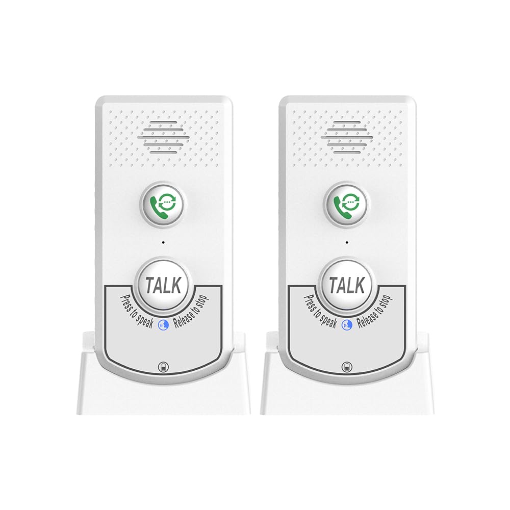 2 Pack Intercoms Wireless for Home Voice Bidirectional Caller Home Ultra Long Distance Port