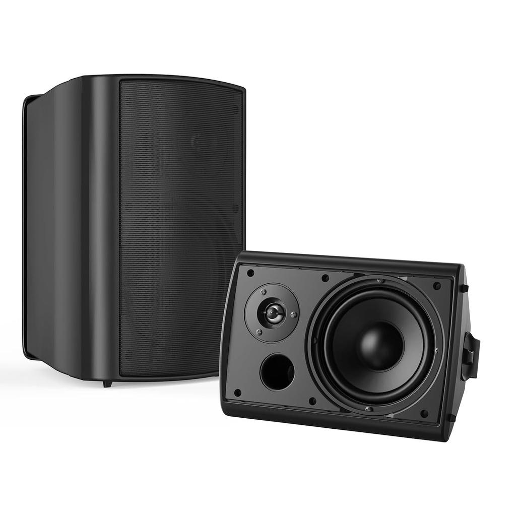 STUDIOFINIX 6.5 Inches 400 Watt Indoor Outdoor Bluetooth Speakers Wall Mount Speakers Water