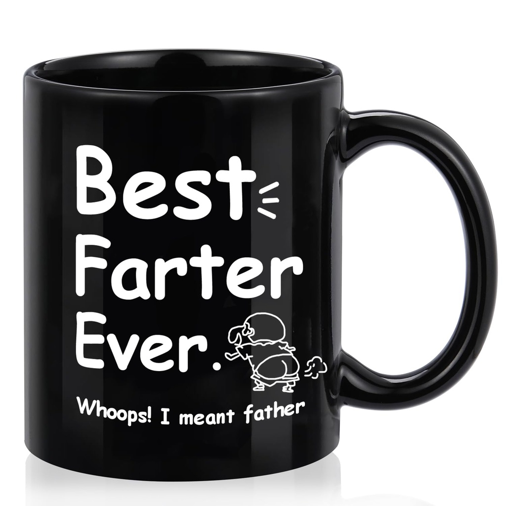 Ptesuply Gifts for Dad, Funny Fathers Day Gift Coffee Mugs Dad Gifts, 11oz Novel Coffee Tea