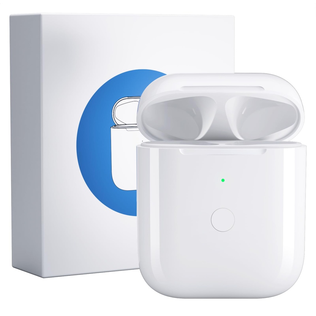 Wireless Charging Replacement Compatible with Air Pods 1 and 2, Airpods Case with Bluetooth