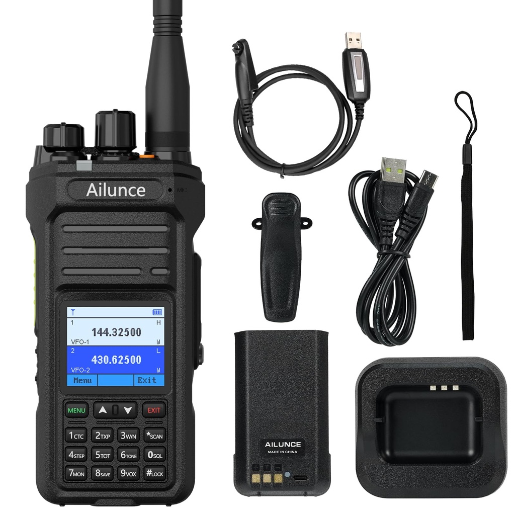 Retevis Ailunce HA1UV Ham Radio, Continuously Upgrading Firmware, Chirp, AM/FM Receiver, 17