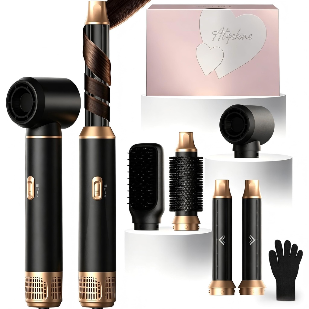 Pro Hair Styler Airbrush 5 in 1 Airstyler 5 in 1 Atopskins Magic Styler Hair Styler Hair Dr