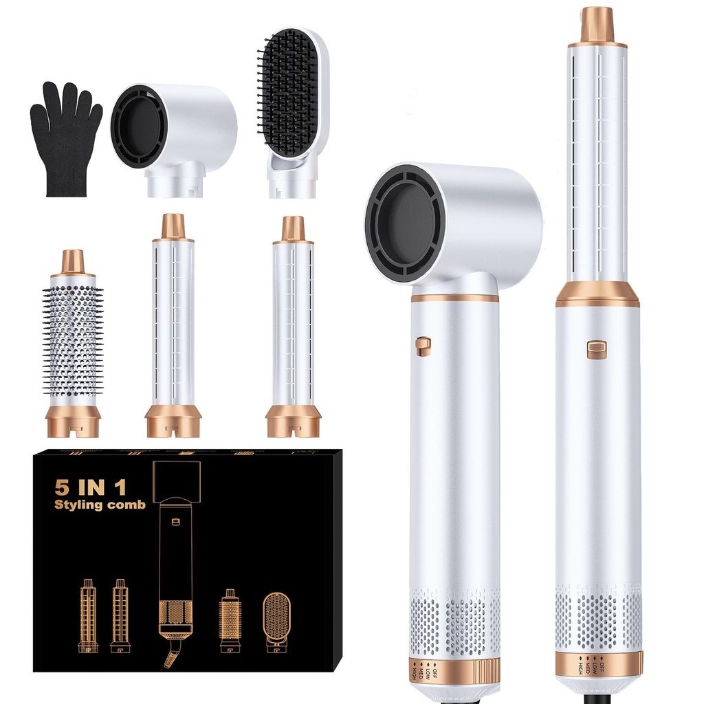 Hair Styler 5 in 1 Airbrush 5 in 1 Atopskins Airstyler Magic Styler Hair Styler Hair Dryer