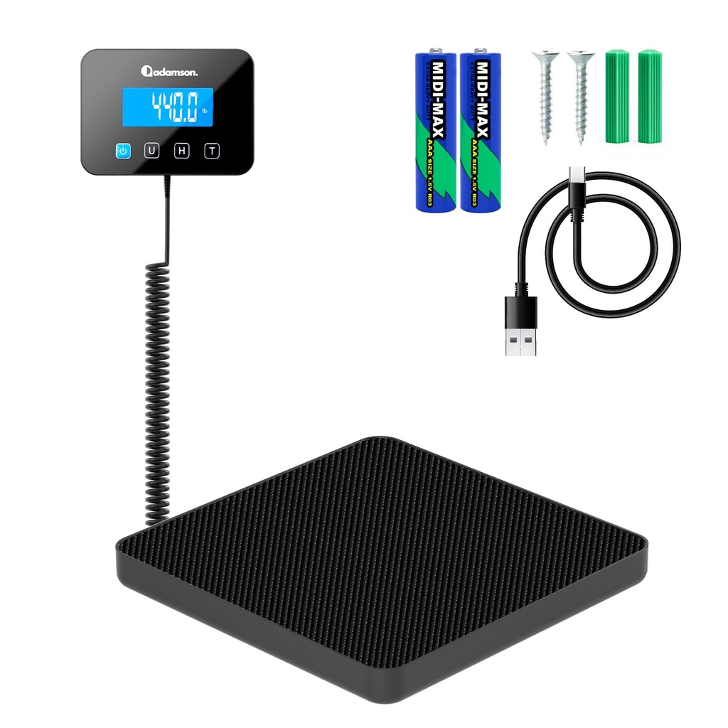 Parcel Scales - 200 kg/10 g - Heavy-Duty & High Accurate Digital Postal Scale with Hold/Tar