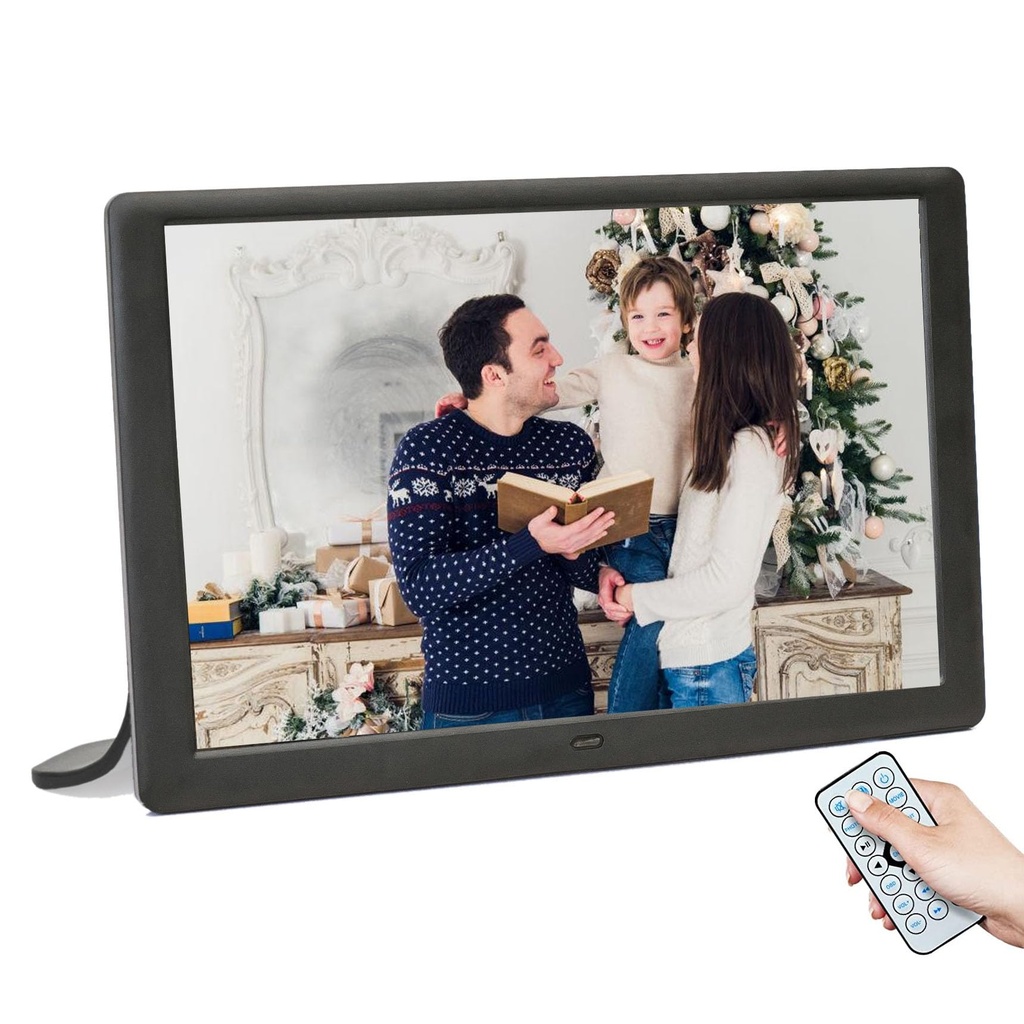 Zedify 10.1 inch Digital Photo Picture Frame 1280x800 IPS Display with Photo Music Video Pl
