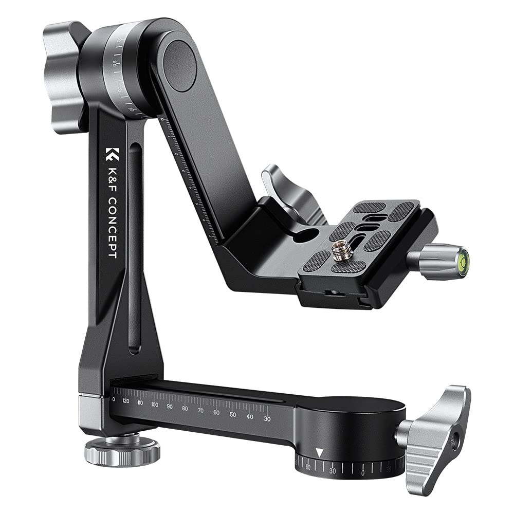 K&F Concept Professional Gimbal Head Heavy Duty Metal 360 Degree Panoramic Tripod Head with