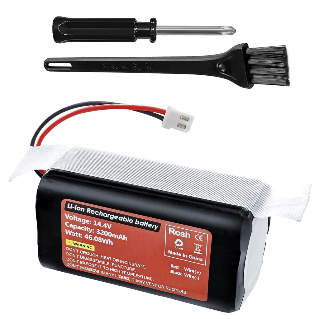 ZYGY 14.4V 3200mAh 2-Prong Connector Plug Li-ion Battery for Shark ION Robotics R71 R85 RV7