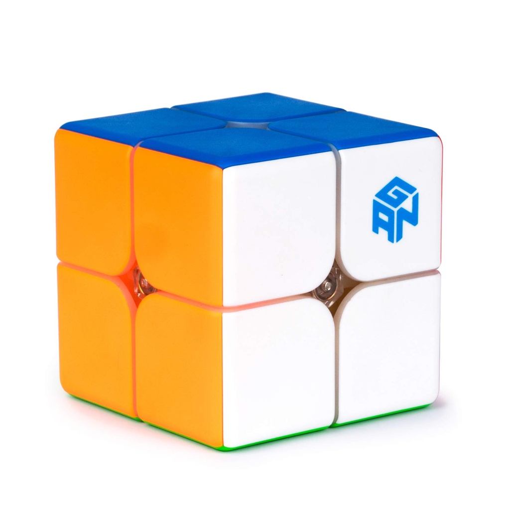 GAN 249 V2 Speed Cube, 2x2 Magic Cube Profession 2 by 2 Stickerless Cube, Fast Smooth Turni