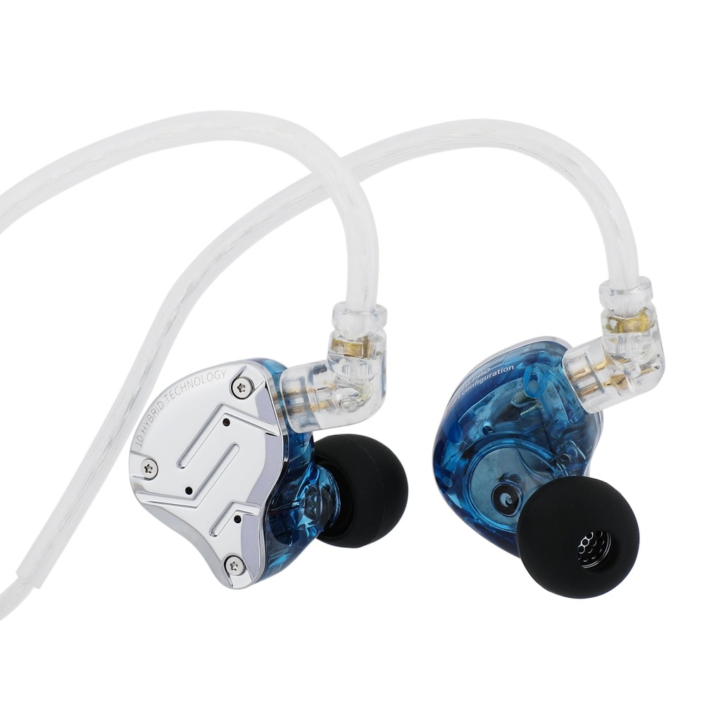 Linsoul KZ ZS10 Pro, 4BA+1DD 5 Driver in Ear Monitor, HiFi Wired Earbuds, Gaming Earbuds