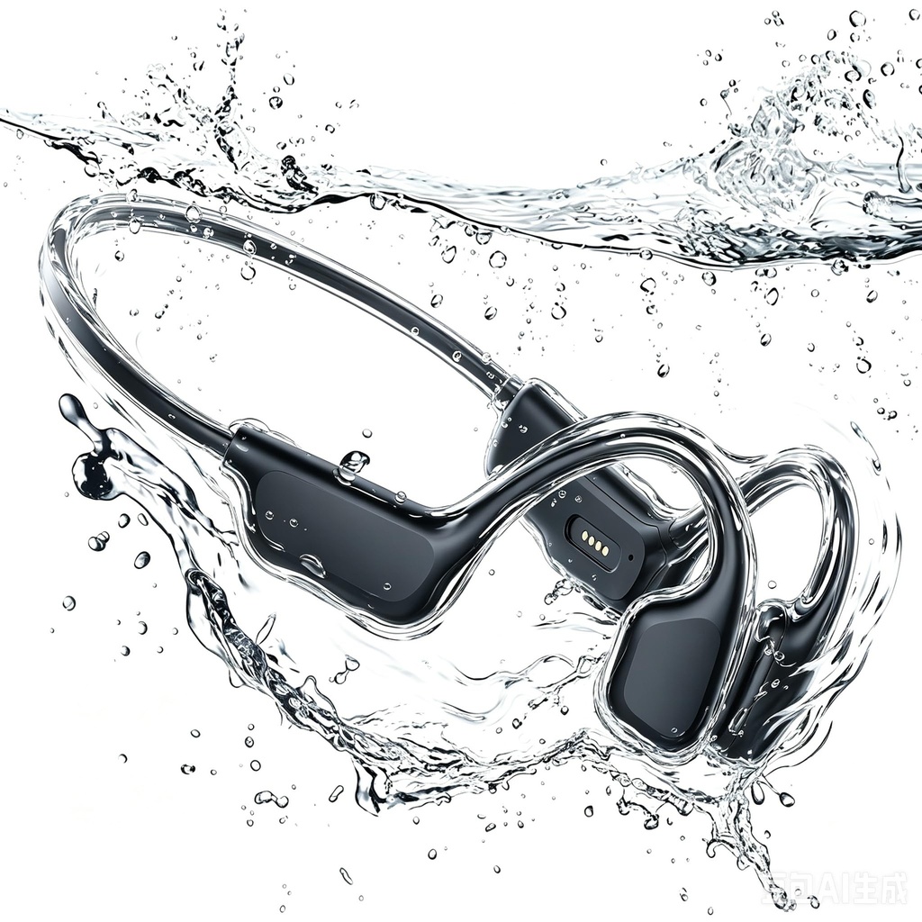 Govllfoz Bone Conduction Headphones for Swimming, IPX8 Waterproof, Open Ear Swimming Headph