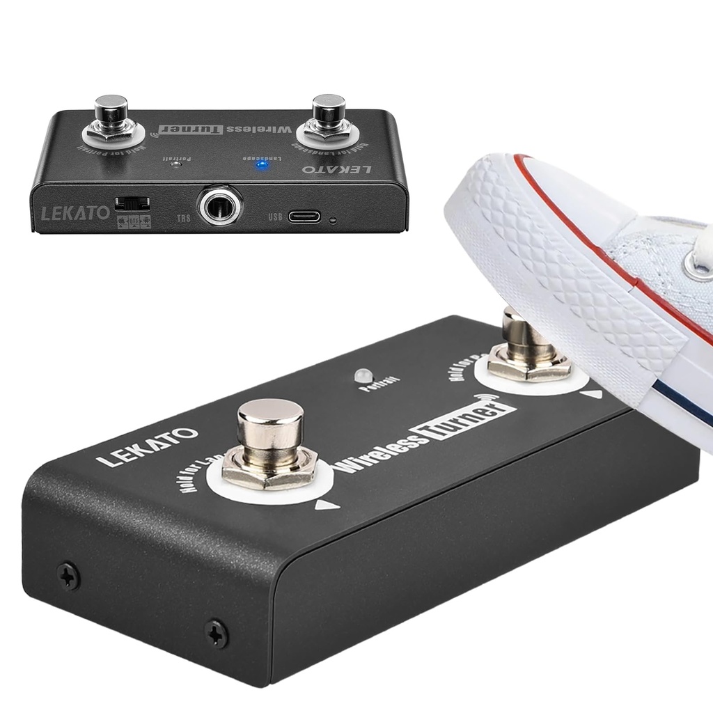 LEKATO Wireless Page Turner Pedal External Page Tuner Pedal Wireless for LEKATO Loop Pedal