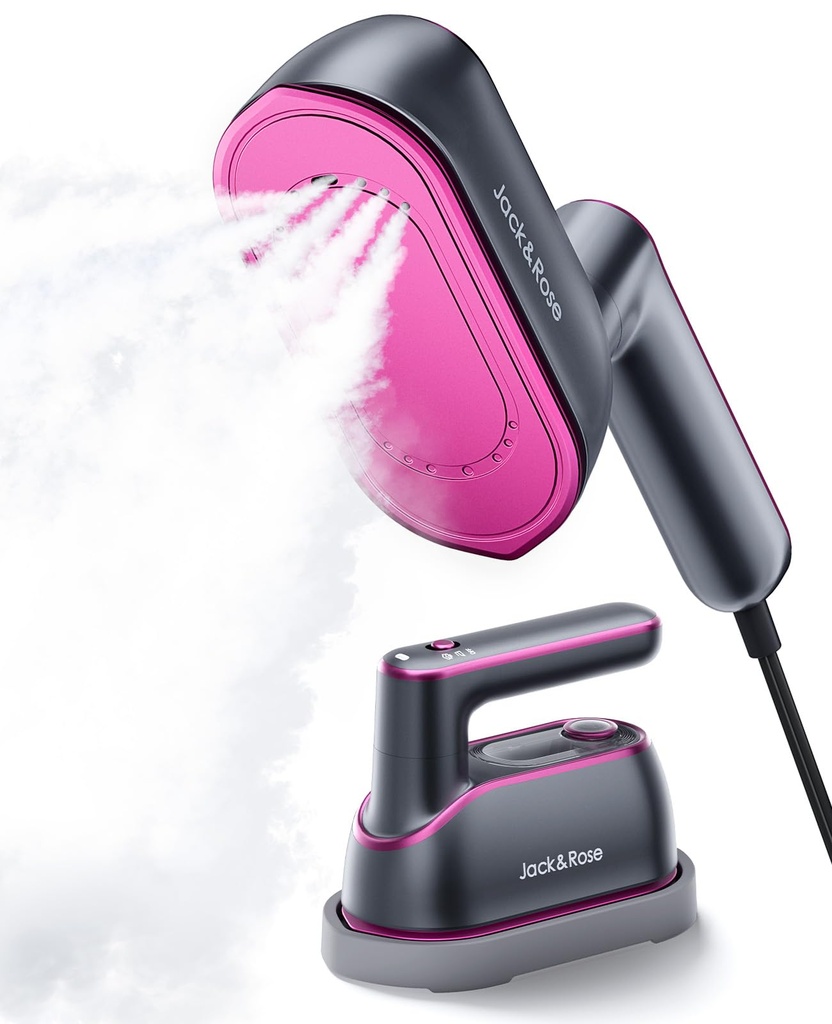 Jack & Rose Clothes Steamer, 8s Fast Heat-up Travel Steamer for Clothes,Travel Steam Iron