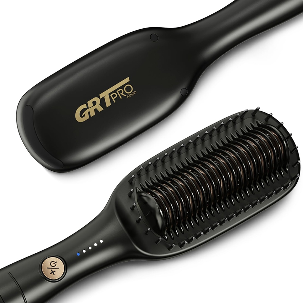 Hair Straightener Brush Extra Wide 51mm Ceramic Hair Straighteners and Straightening Brush 2