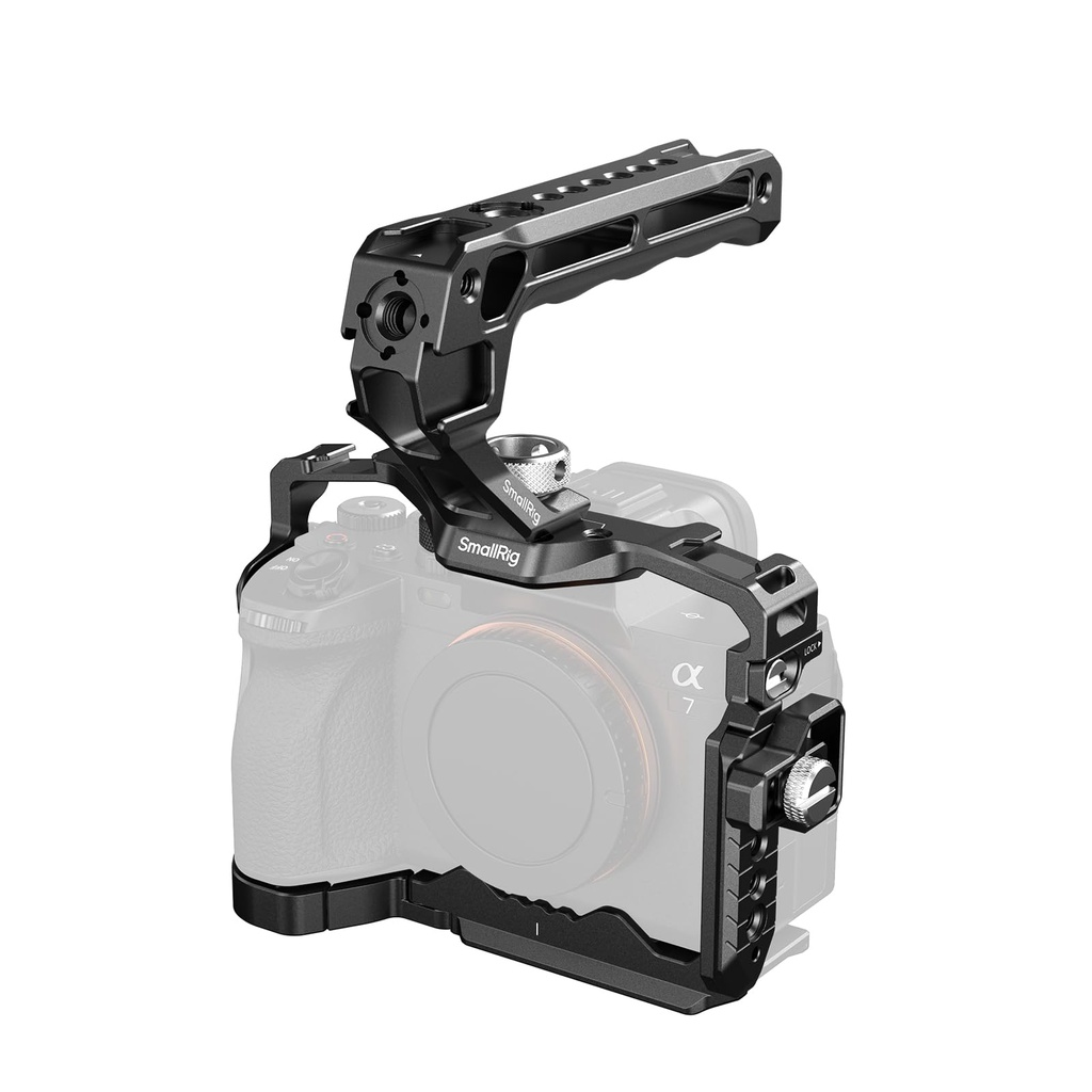 SMALLRIG A7 V / A7 IV / A7S III / A7R V Cage with Top Handle and HDMI Cable Clamp, Basic Kit