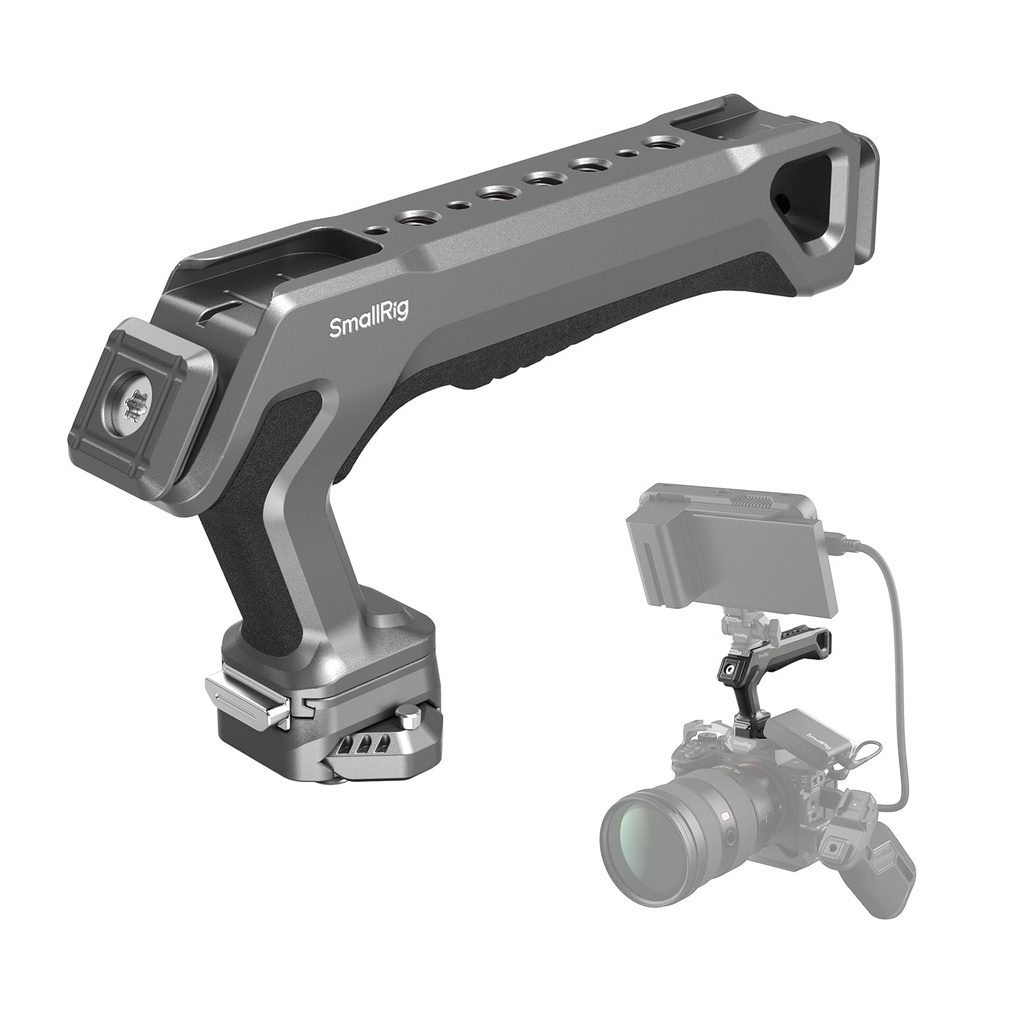 SMALLRIG Quick Release Top Handle with Quick Release Slider, Two-Way Smooth Installation, Er