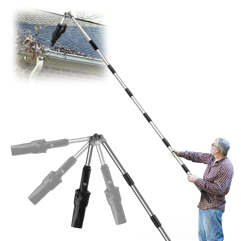 Roof Gutter Cleaning Tools from The Ground, 2.8 M Leaf Blower Cordless, 180Ã‚Â° Rotatable G