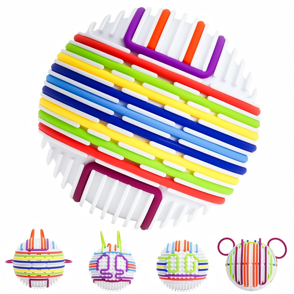 PushGoGo Sensory Activity Ball,Sensory Activity Board 3D DIY Upgrade,Fidget Toy for Calming