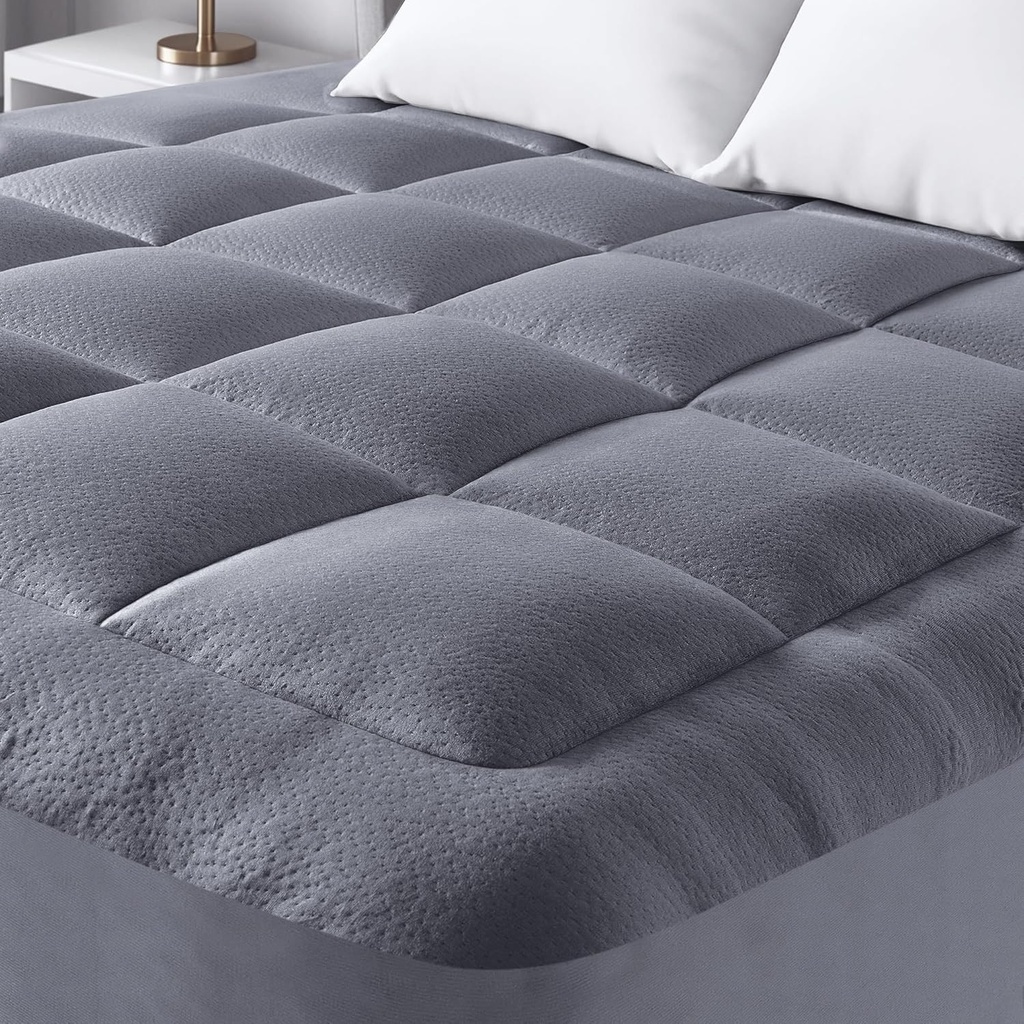 Niagara Bamboo Mattress Topper Kingsize Bed - 2.5 cm Thick Breathable Pillow Top Mattress P