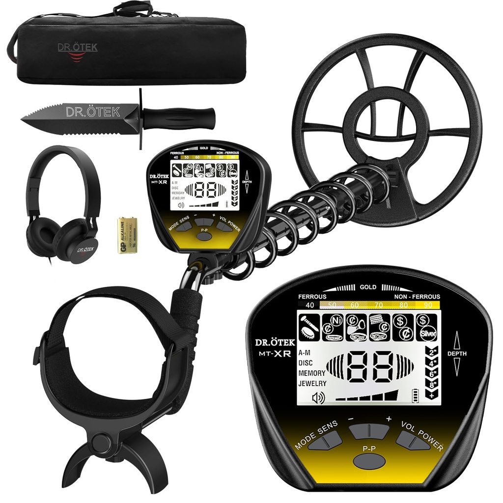 DR.ÃƒÂ–TEK Metal Detector for Adults Professional, Gold Metal Detector, Pinpoint & Exclusive