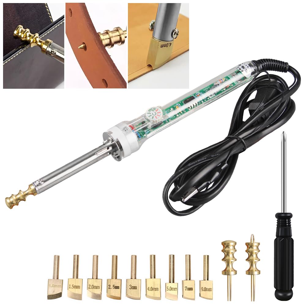 BAUSATZ Electric Leather Heat Edge Creaser Machine Sealing Stamping Heater AC 100-230V