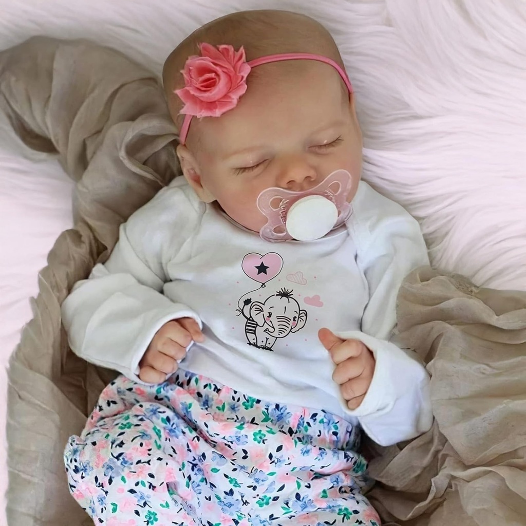 JIZHI Reborn dolls - 17-Inch Handmade Realistic Baby Dolls Soft Cloth Body with Toy Accesso