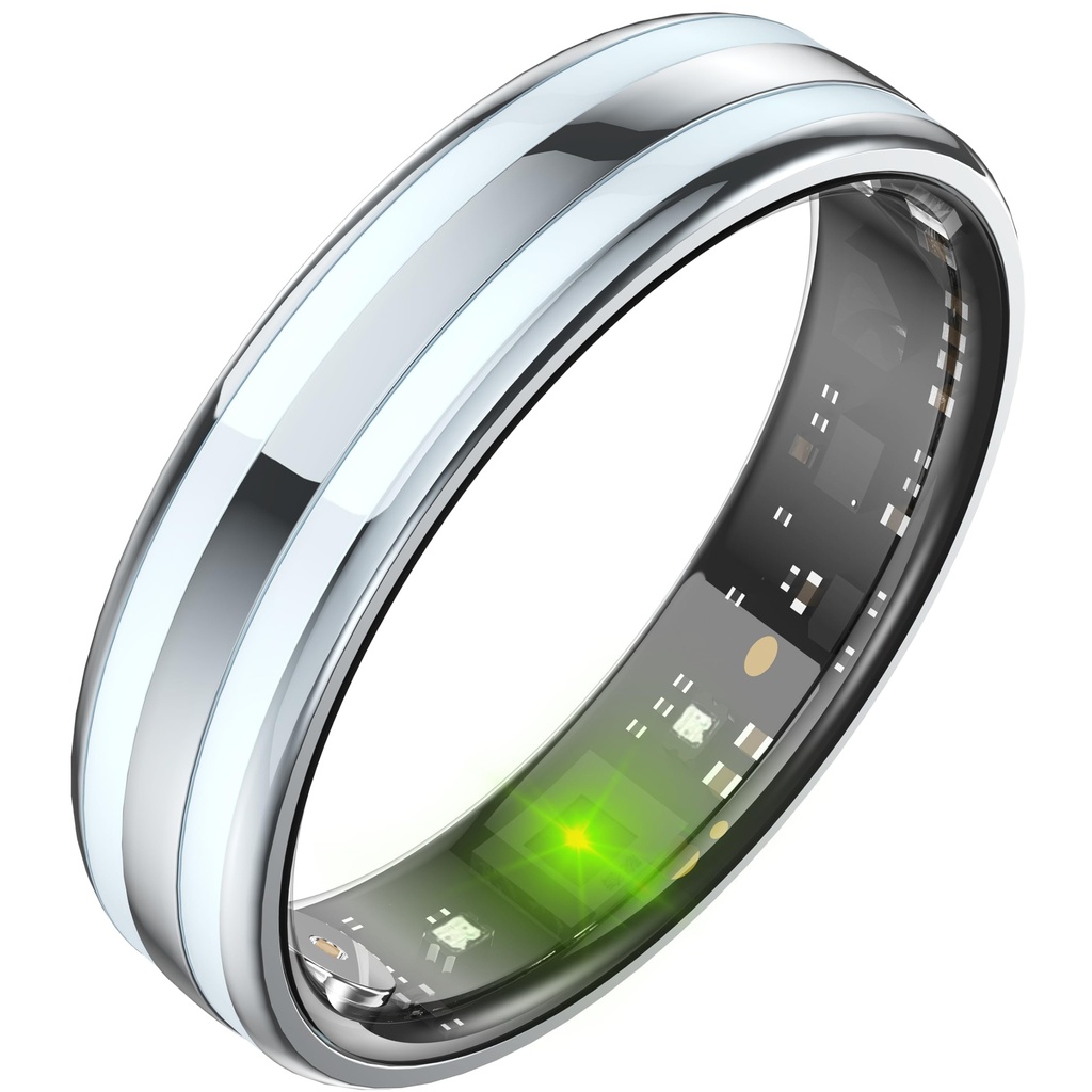 findtime Smart Ring Ultra Narrow Slim Fitness Rings Heart Rate Monitor Sleep Tracker Blood