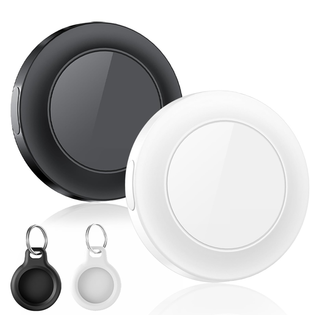 Air Tracker Tags-2 Pack, Item Locator Compatible With Apple (IOS Only) Replaceable Battery,
