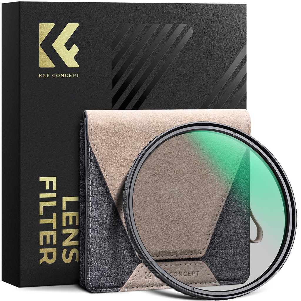 K&F CONCEPT 95mm CPL Lens Filter with Brass Frame Circular Polarizing Filters 36-Layer Coati