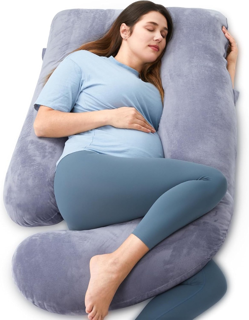 momcozy Pregnancy Pillows for Sleeping, U Shaped Full Body Maternity Pillow