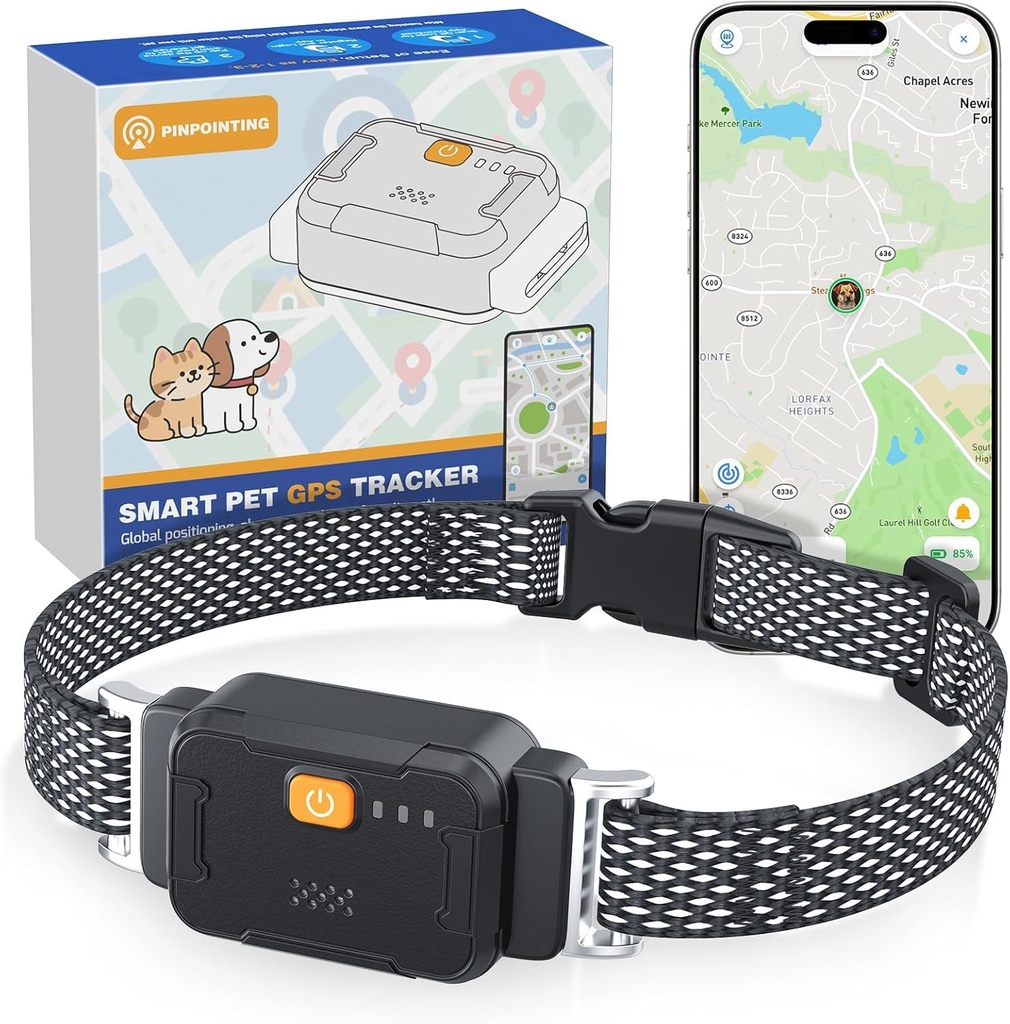 Jewyow Dog Tracker with No Monthly Fees,Virtual Fence & Two-Way Reminders, Pet Activity 