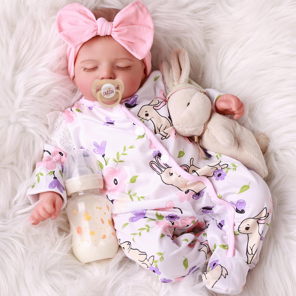 BABESIDE Reborn Dolls - 20 Inch Reborn Baby Dolls Girls, Realistic Newborn Doll with Cloth
