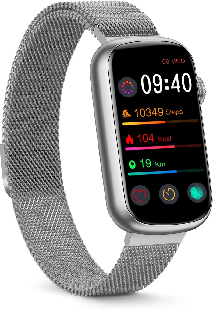 FITVII Slim Fitness Tracker with Blood Oxygen, Blood Pressure, 24/7 Heart Rate and Sleep Tr