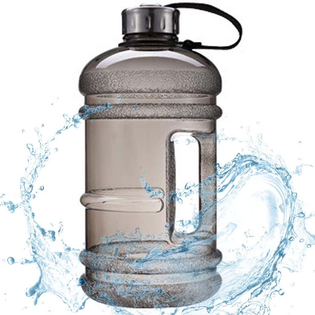 Almineez XL 2.2L Water Bottle 75oz Half Gallon Capacity Leakproof BPA Free Odorless Materia